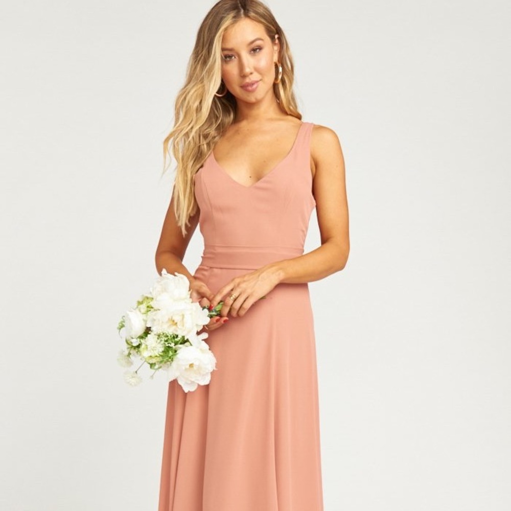 Show me your mumu Jenn Maxi Dress in Mauve Crisp